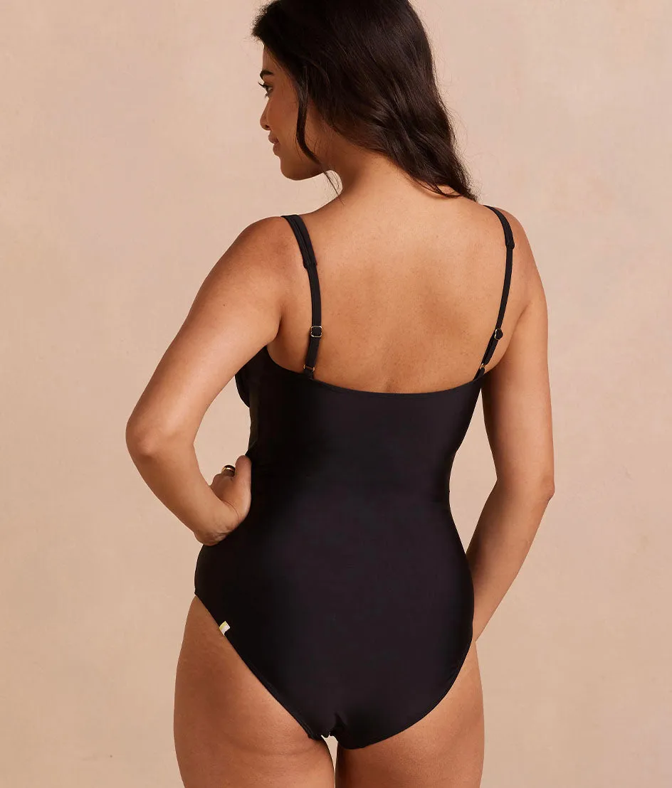 The Gulf Gathered Keyhole One Piece - Sea Urchin sold by Summersalt product image thumbnail 2