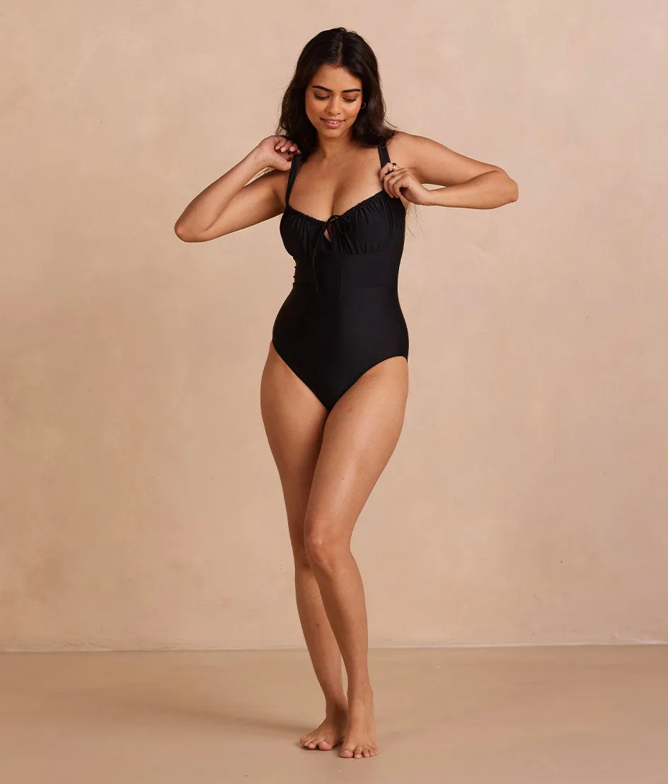 The Gulf Gathered Keyhole One Piece - Sea Urchin sold by Summersalt product image thumbnail 3