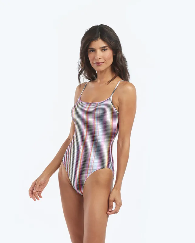 The Classic One Piece - Mod Stripe made by Summersalt