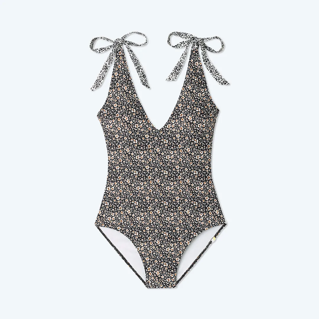 The Tie Backflip - In Bloom in Sea Urchin sold by Summersalt