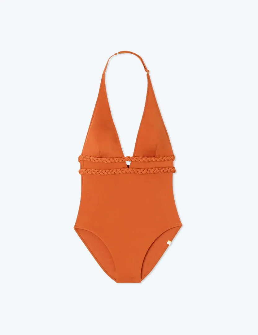 The Braided Halter Plunge - Canyon sold by Summersalt product image thumbnail 5