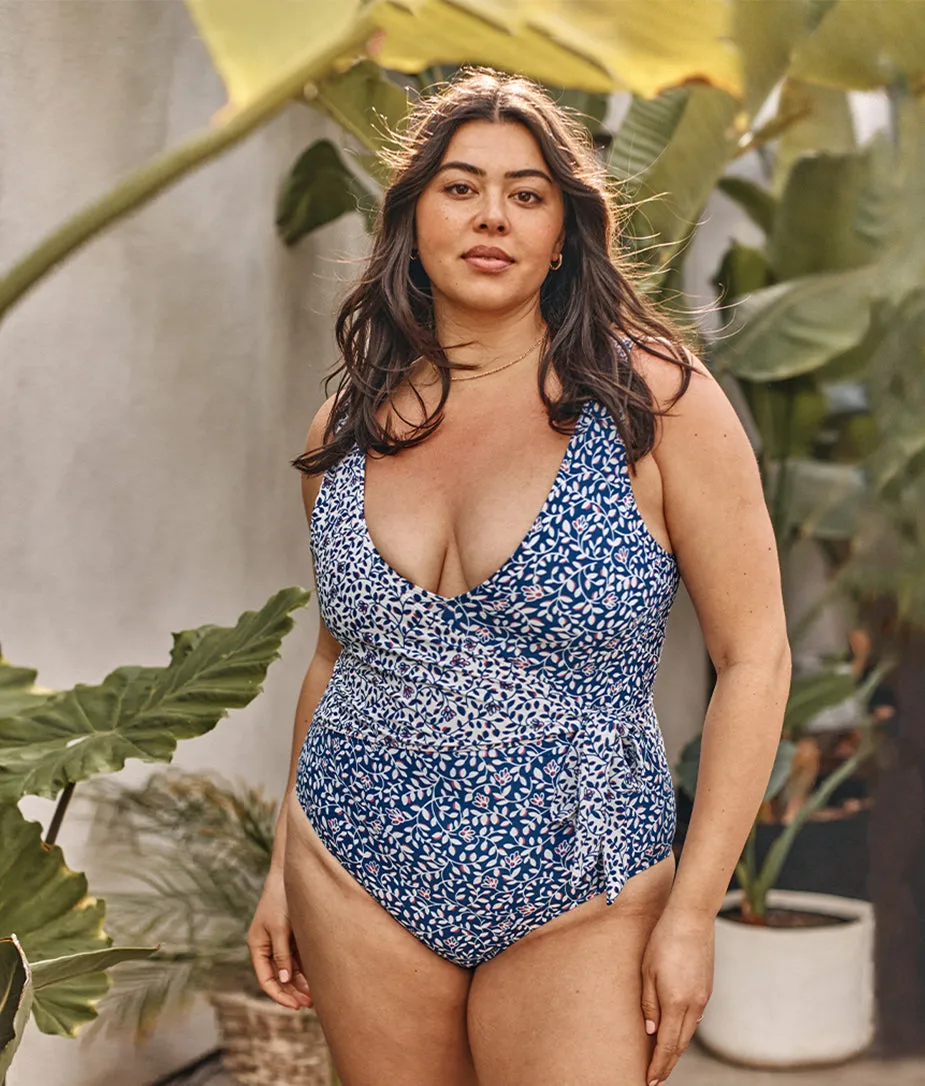 The Perfect Wrap One-Piece - Twilight Floral sold by Summersalt product image thumbnail 2