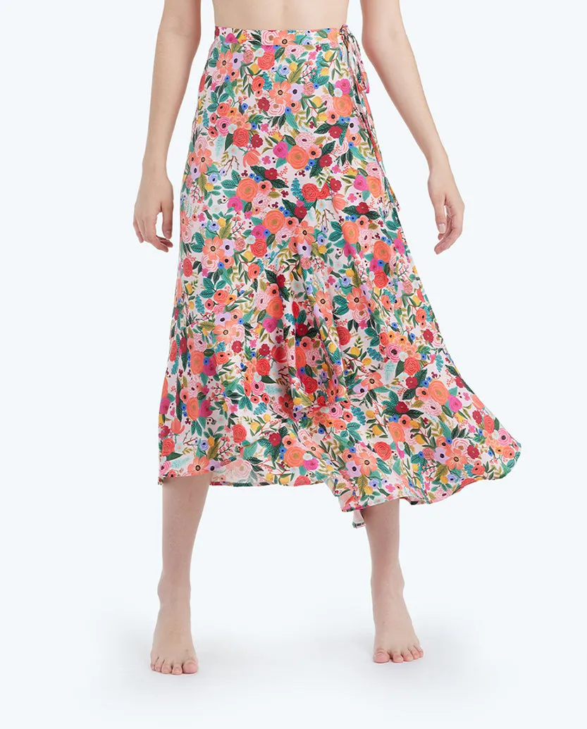 The Beach to Brunch Wrap Skirt - Garden Party sold by Summersalt product image thumbnail 5
