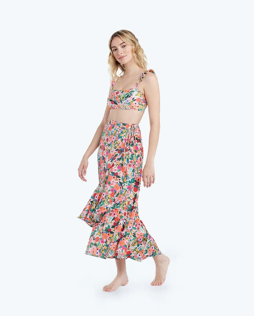 The Beach to Brunch Wrap Skirt - Garden Party sold by Summersalt product image thumbnail 3