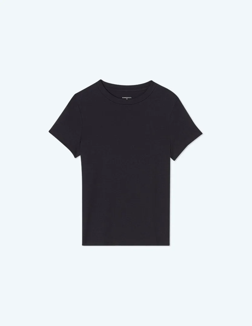 The Luxe Pima Fitted Tee - Sea Urchin sold by Summersalt product image thumbnail 4