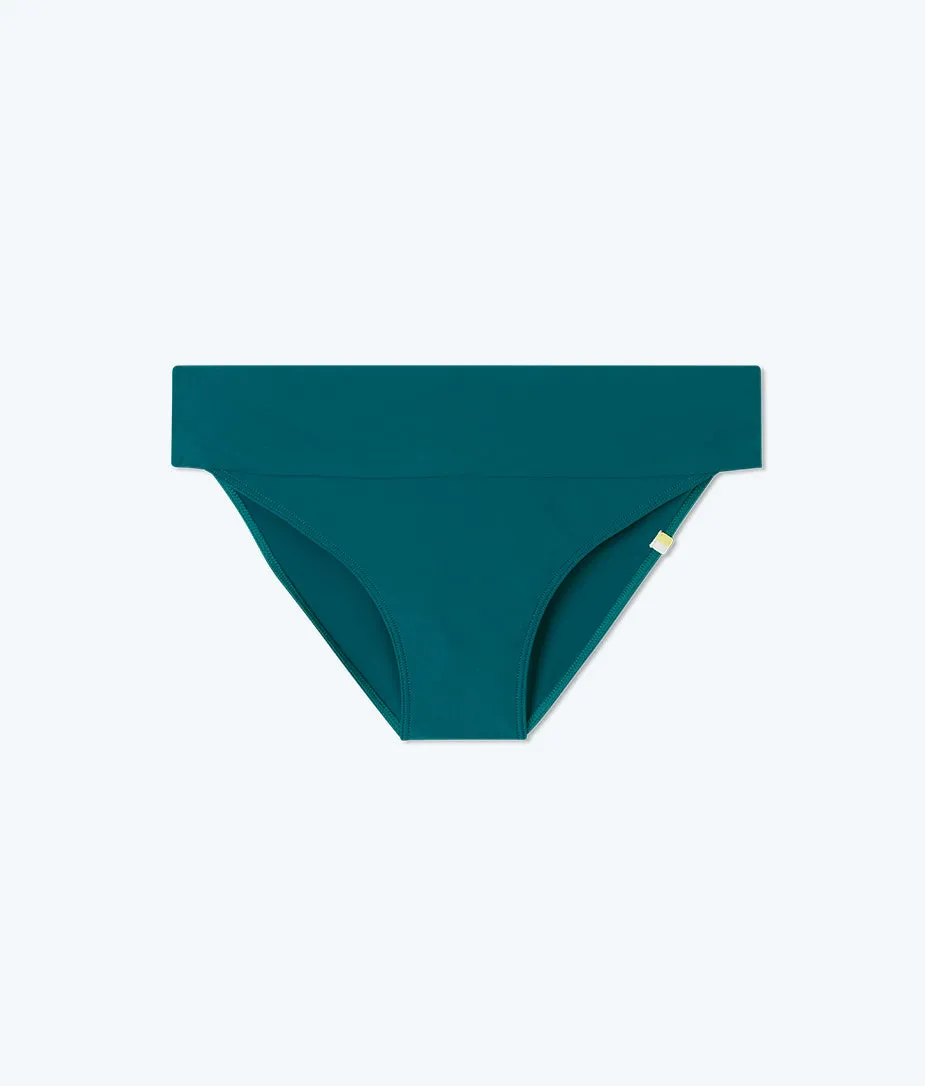 The Banded High Leg Mid Rise Bikini Bottom - Seaweed sold by Summersalt product image thumbnail 4