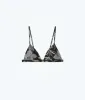 The Triangle Bikini Top - Batik Floral in Sea Urchin & Toffee sold by Summersalt