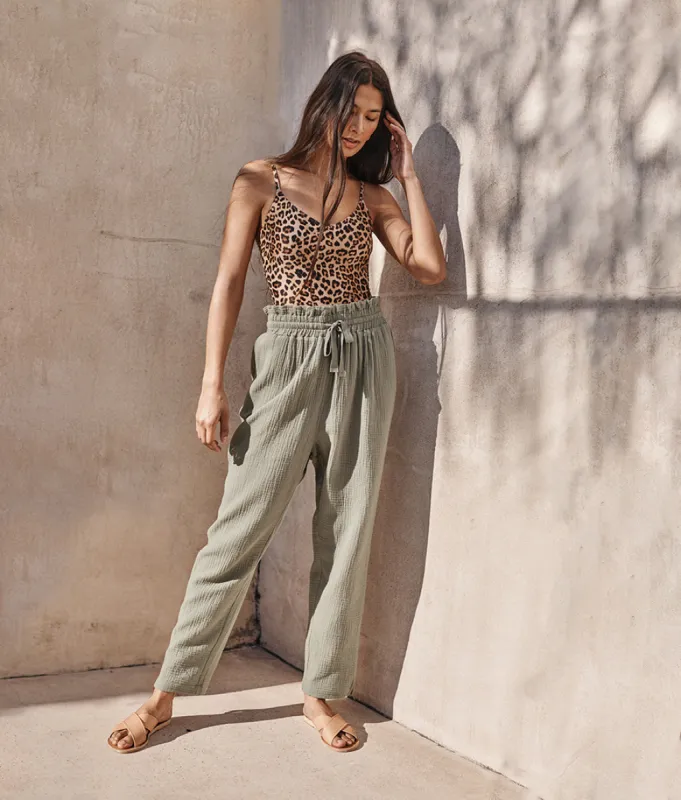 The Going Places Gauze Drawstring Pant - Main sold by Summersalt