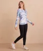 The Long Sleeve Pullover - Slate Marble sold by Summersalt