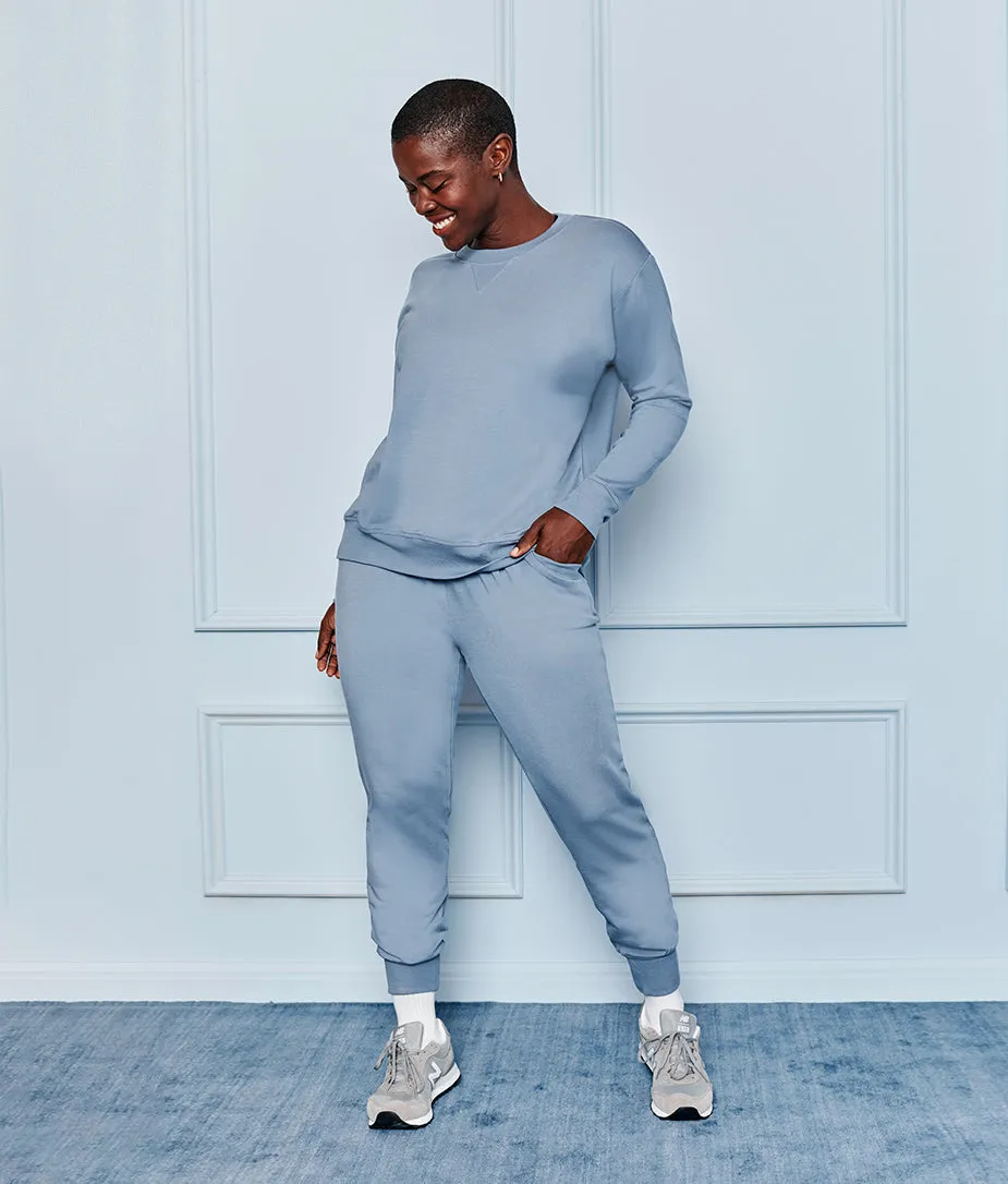 The Softest French Terry Jogger - Slate sold by Summersalt