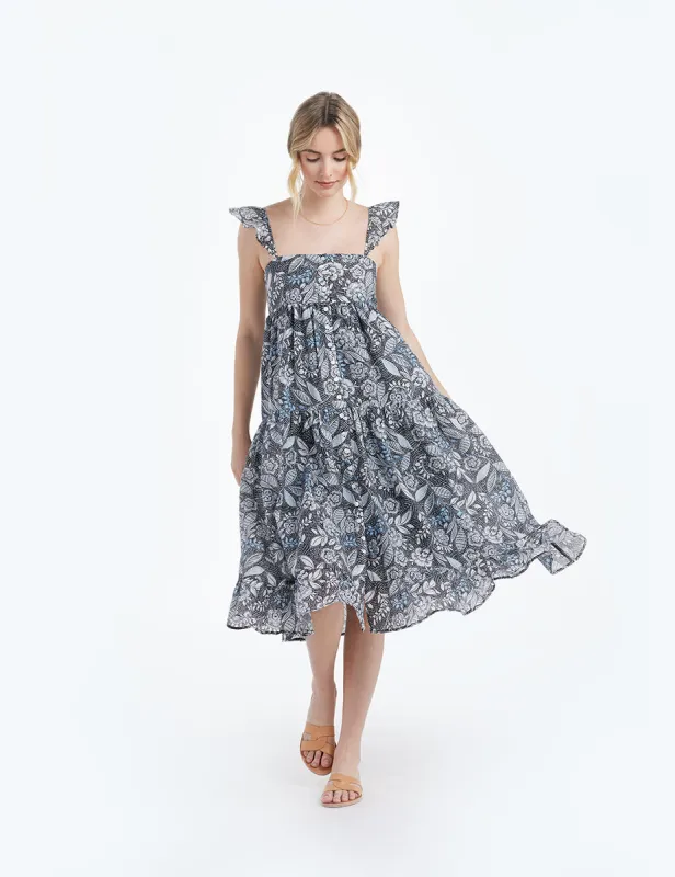 The Tiered Ruffle Midi Dress - Main sold by Summersalt