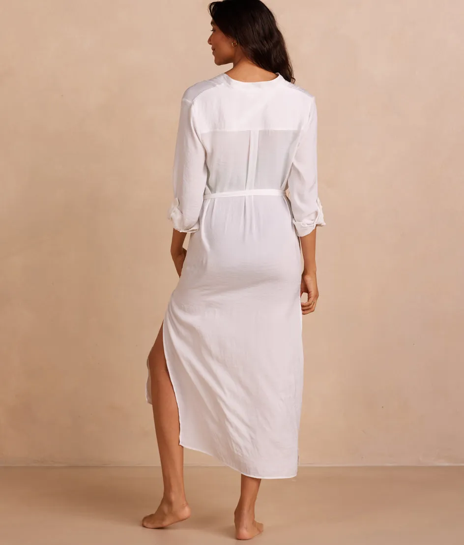 The Effortless Shirtdress Cover-Up - White Sand sold by Summersalt product image thumbnail 2