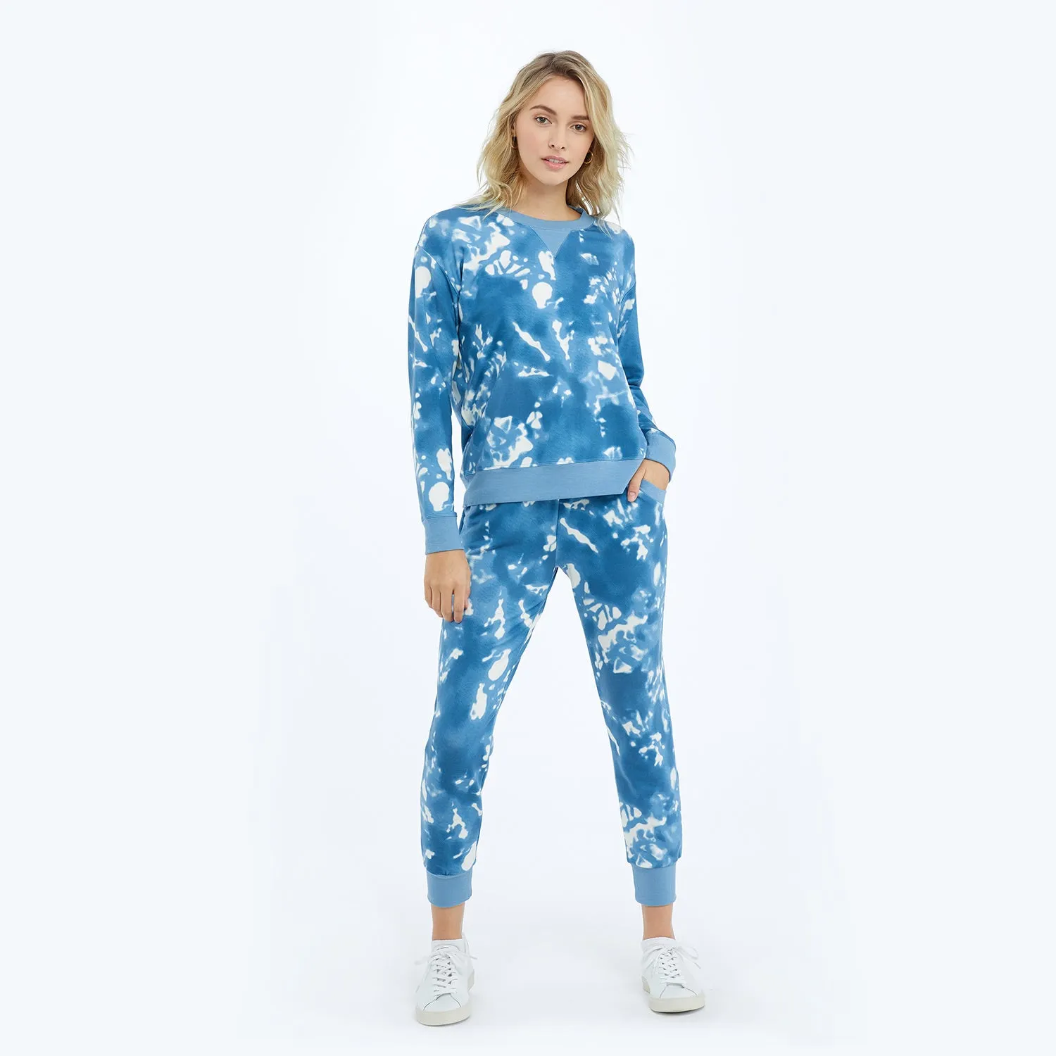 The Softest French Terry Jogger - Blue Horizon Tie Dye sold by Summersalt product image thumbnail 2