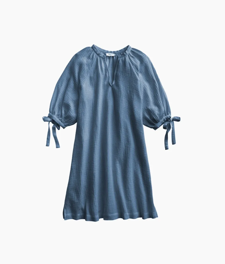 The Going Places Gauze Cover-Up Dress - Cyprus Blue sold by Summersalt product image thumbnail 3