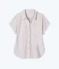 The Towel Terry Button-Down Shirt - White Sand sold by Summersalt