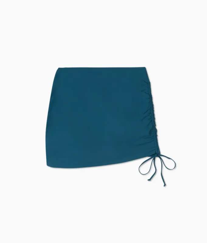 The Cinched Swim Skirt - Seaweed sold by Summersalt