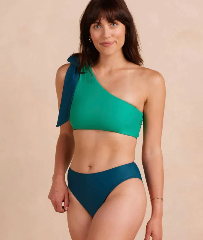 The Classic Mid-Rise Bikini Bottom - Seaweed sold by Summersalt