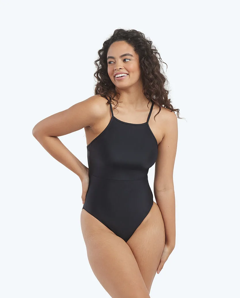 The High Neck One-Piece - Sea Urchin sold by Summersalt