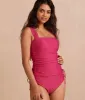 The Cinched Square Neck Tankini Top - Main sold by Summersalt