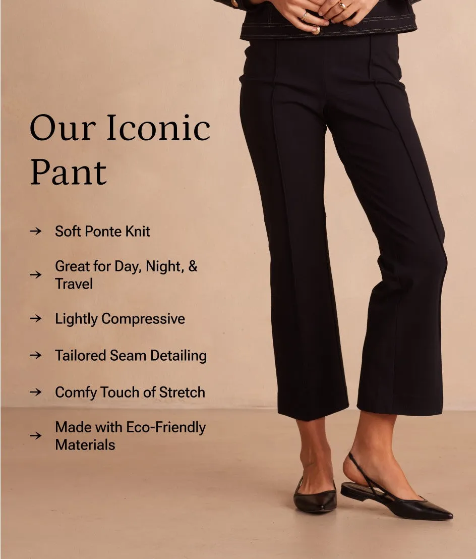 The Icon Ponte Pintuck Trouser Pant - Sea Urchin sold by Summersalt product image thumbnail 5