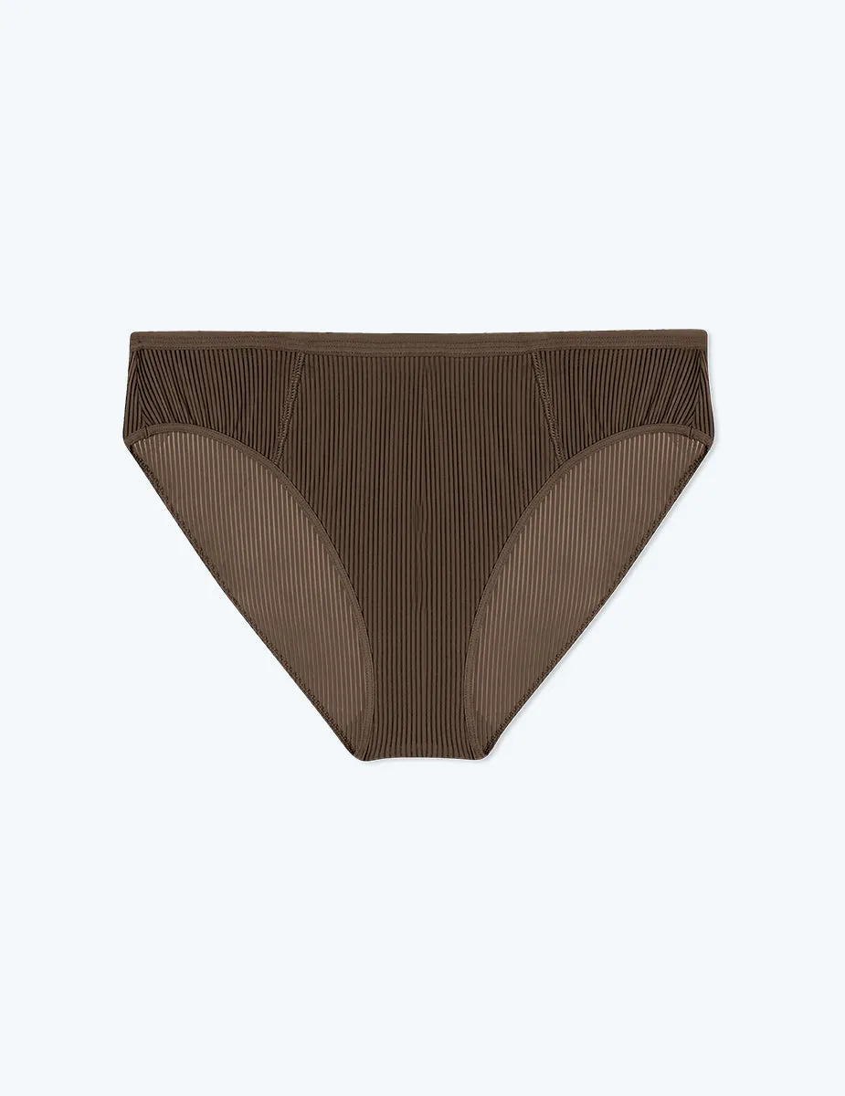 The Feel Free High Rise Brief Underwear - Clay sold by Summersalt product image thumbnail 3