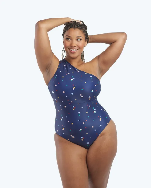 The Long Torso Ruched Sidestroke - Main sold by Summersalt