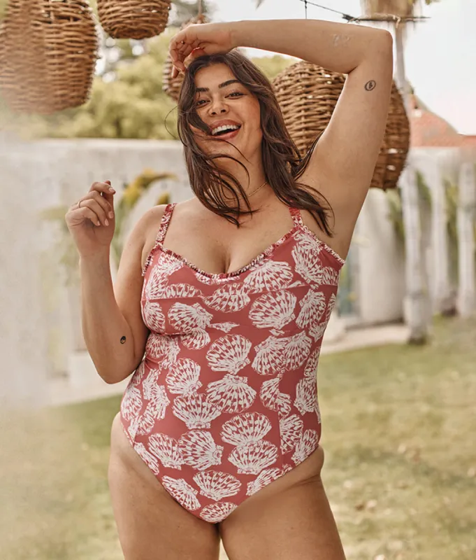 The Mini-Ruffle Sweetheart Coast One-Piece - Main sold by Summersalt