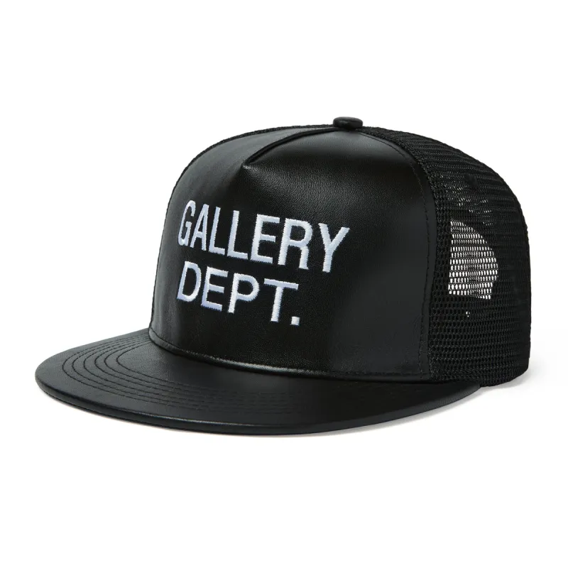 LEATHER TRUCKER CAP sold by Gallery Dept.