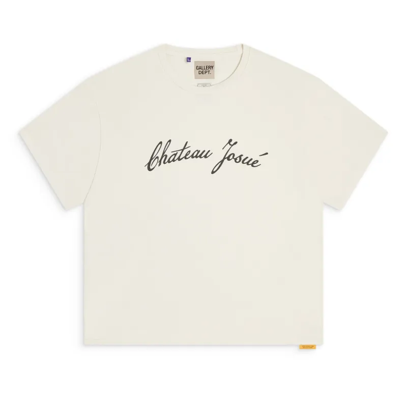 CHATEAU JOSUÉ SCRIPT TEE sold by Gallery Dept.
