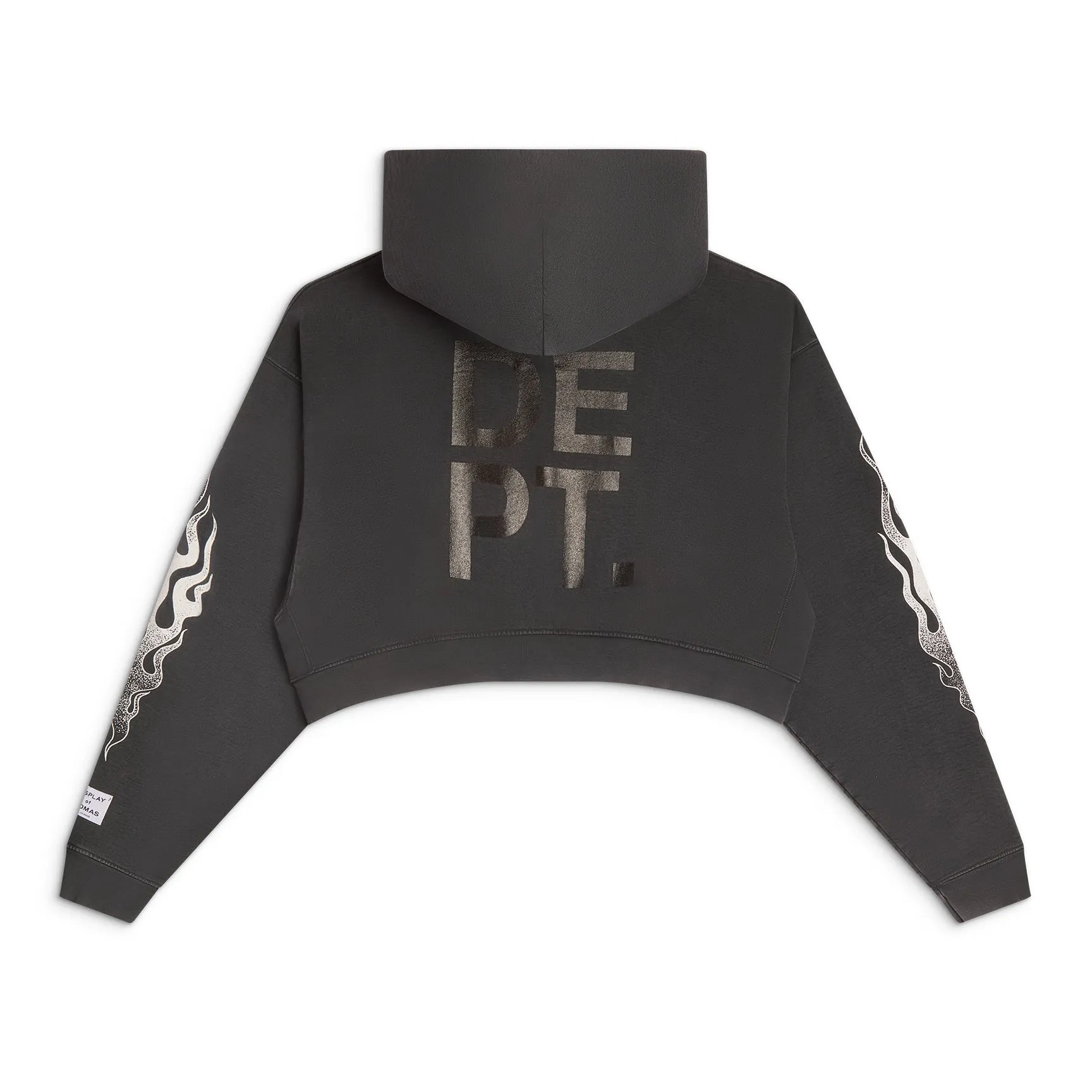 WOMEN'S CROPPED FLAMES HOODIE sold by Gallery Dept. product image thumbnail 2