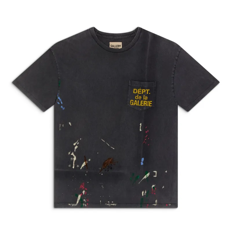 VINTAGE FRENCH LOGO PAINTED TEE sold by Gallery Dept.