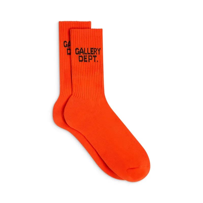 CLEAN ORANGE SOCKS sold by Gallery Dept.