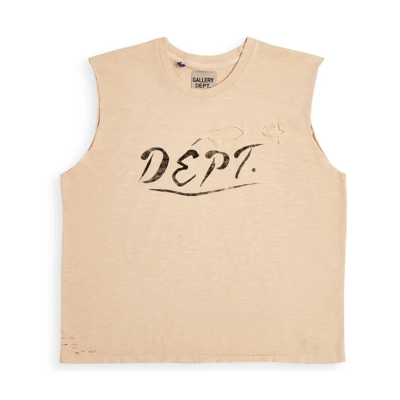 SLEEVELESS CREW TEE sold by Gallery Dept.