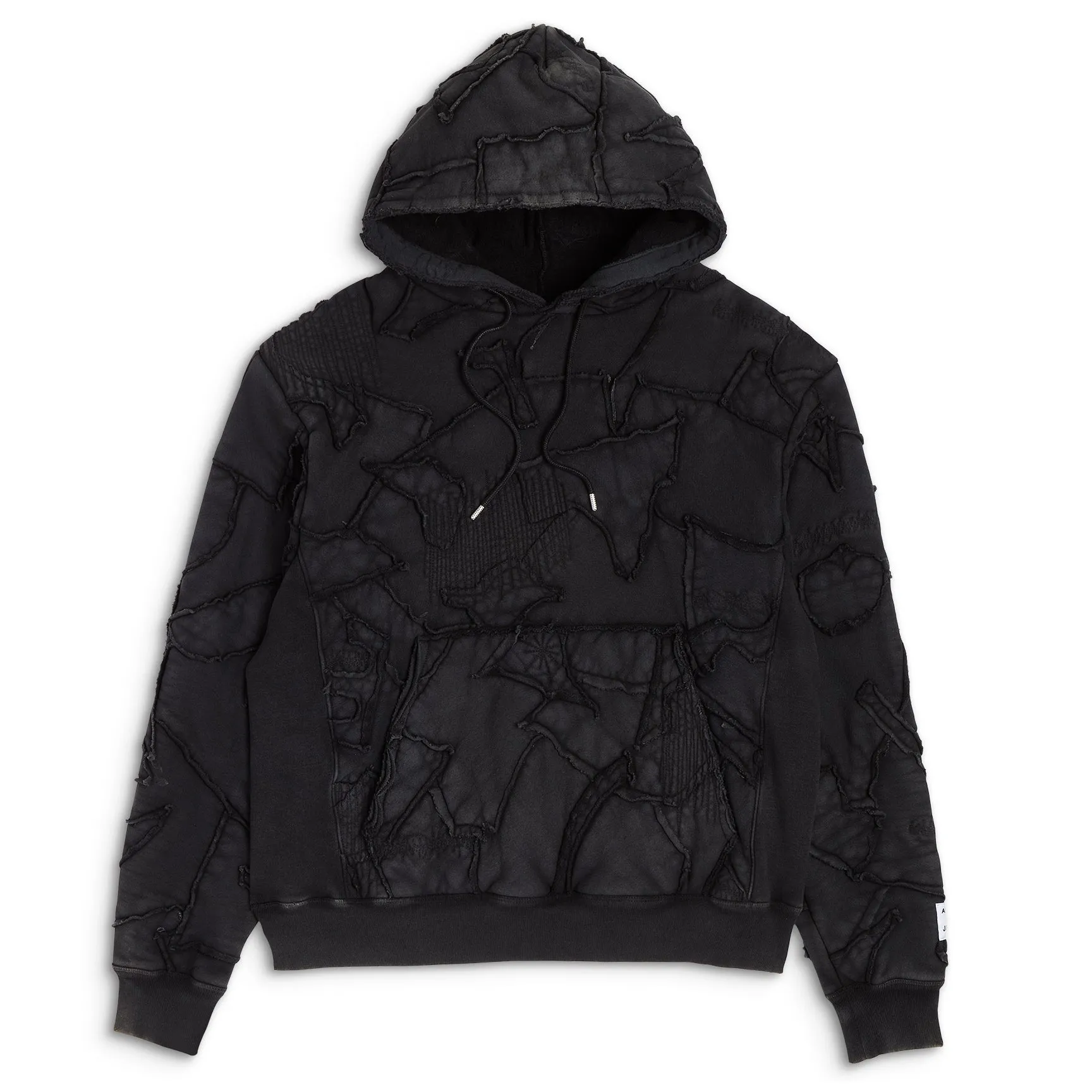 ◆LIBERE◆ COLLAGE HOODIE BLACK 00794 8-Bit Grayscale Collage | Full-Zip Hoodie - Black — Paul's