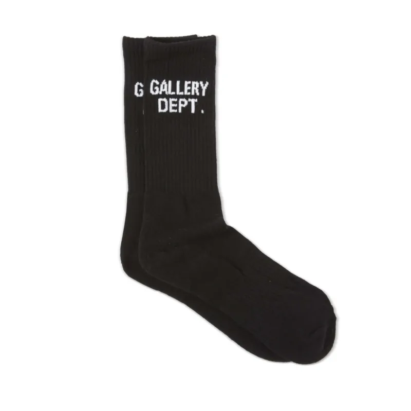 CLEAN BLACK SOCKS made by Gallery Dept.