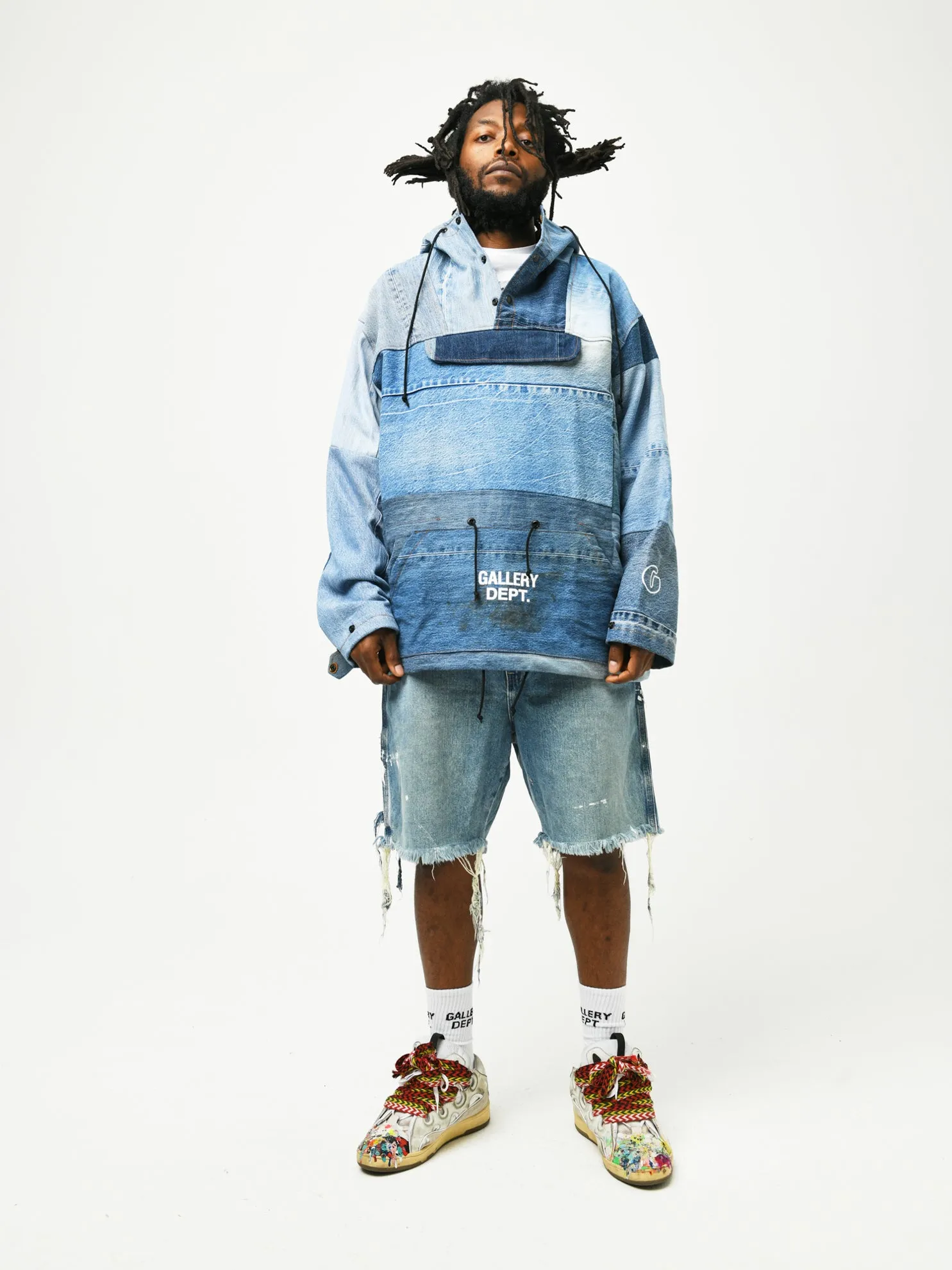 DENIM ANORAK JACKET sold by Gallery Dept. product image thumbnail 3