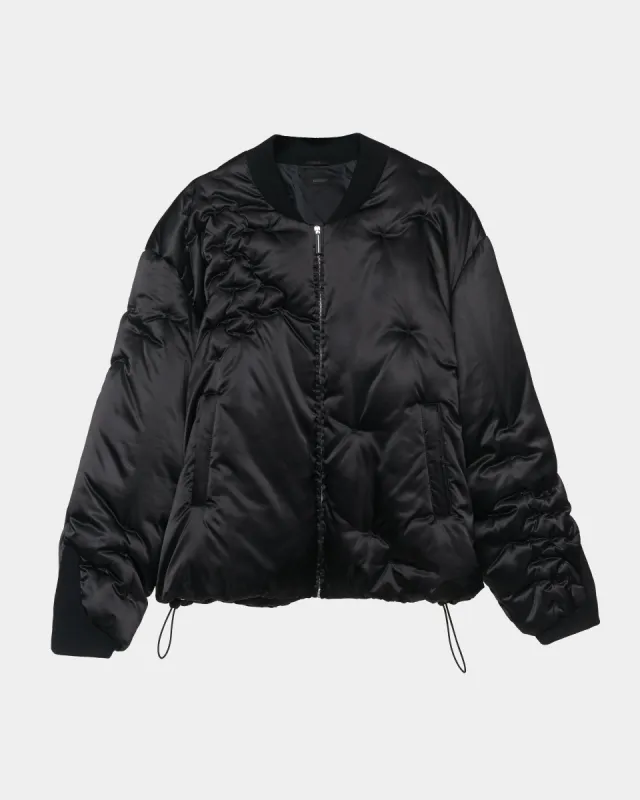EYELET EMBROIDERY BOMBER JACKET sold by KUSIKOHC