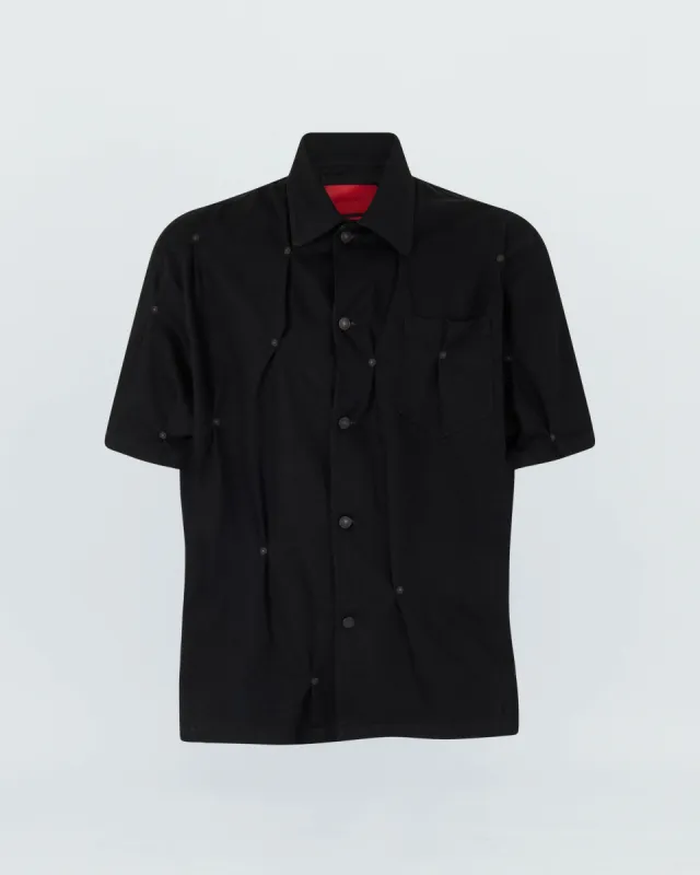 MULTI RIVET DENIM SHORT SLEEVE SHIRTS sold by KUSIKOHC