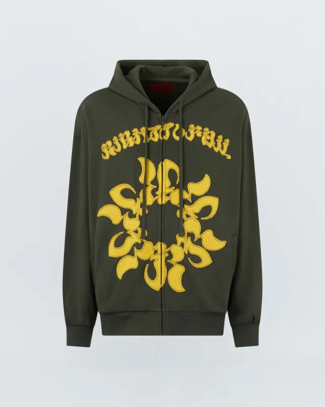 【FUCKING AWESOME】CORDUROY ZIP HOODIE DARK GREEN Corduroy Zip Hoodie – Fucking Awesome