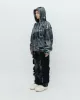 BURN PRINT ZIP-UP  FLEECE HOODIE sold by KUSIKOHC