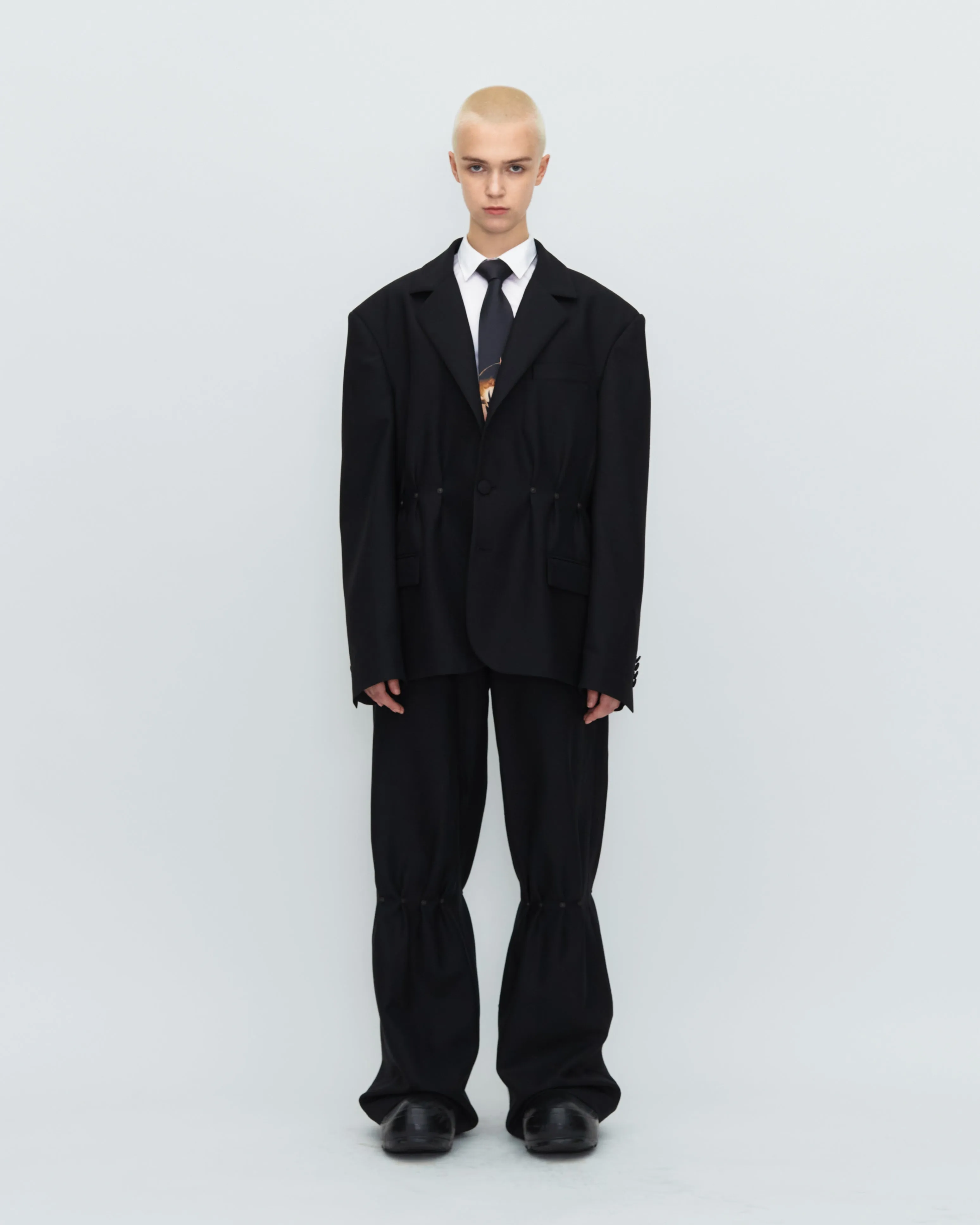 RIVET WOOL PANTS sold by KUSIKOHC product image thumbnail 3