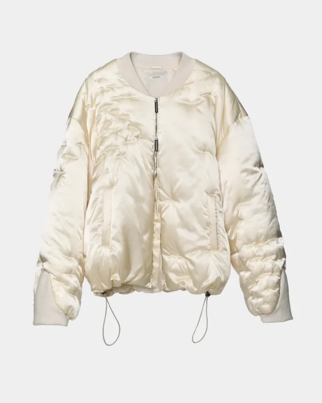 EYELET EMBROIDERY BOMBER JACKET sold by KUSIKOHC