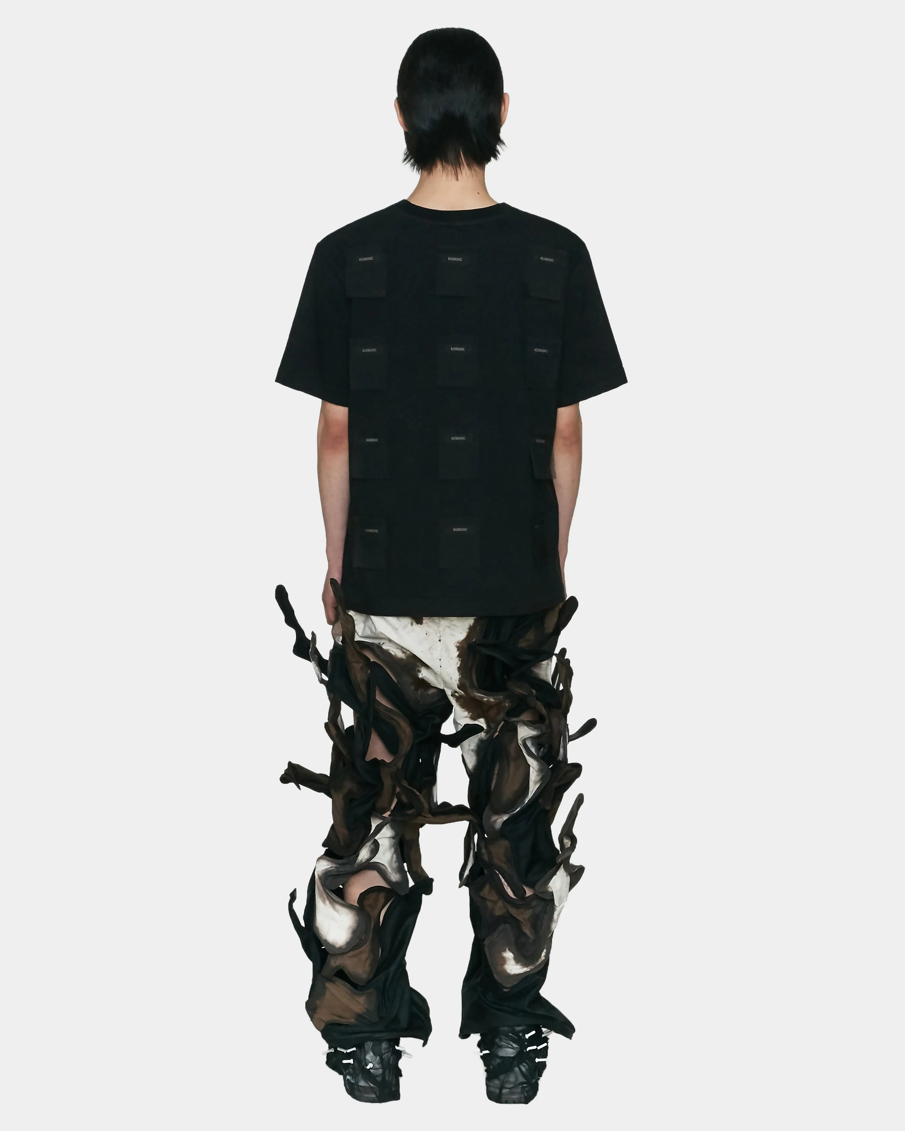 T-SHIRT BLACK PATCHES ON BLACK sold by KUSIKOHC product image thumbnail 5