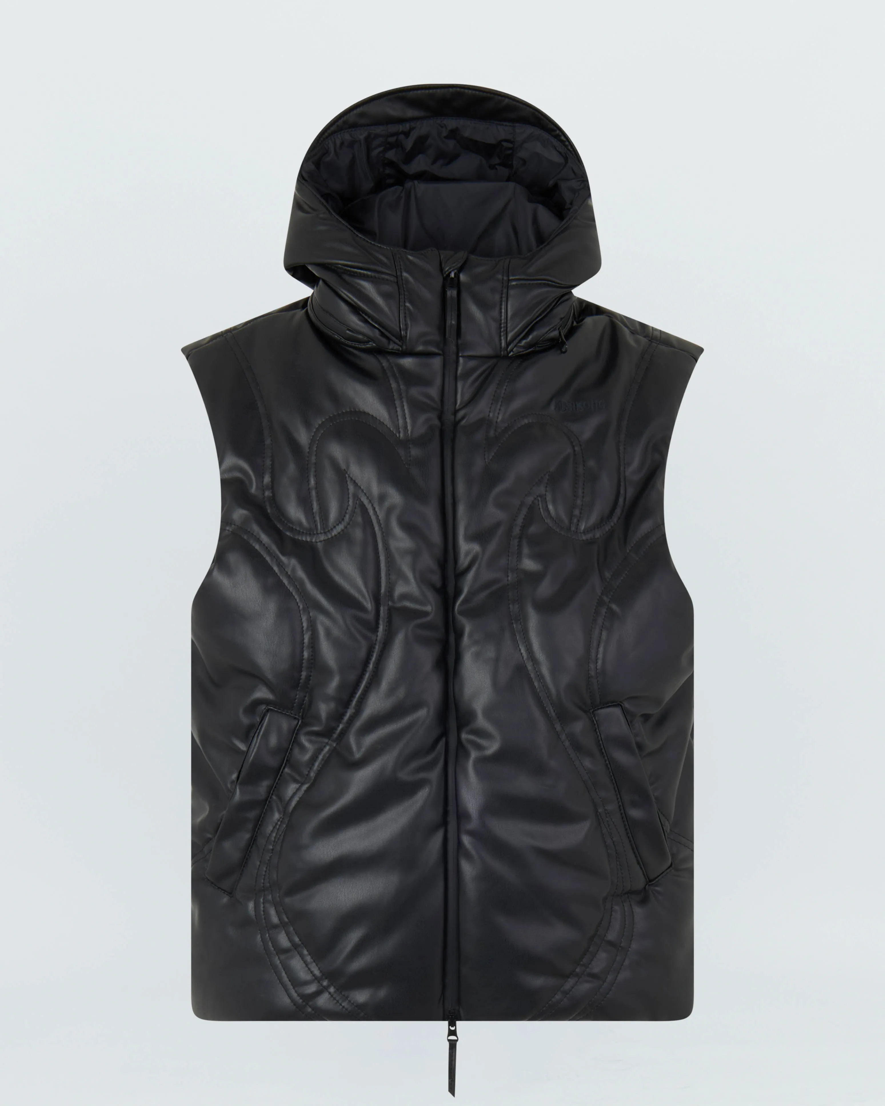 PADDED HELMET FAUX LEATHER VEST sold by KUSIKOHC