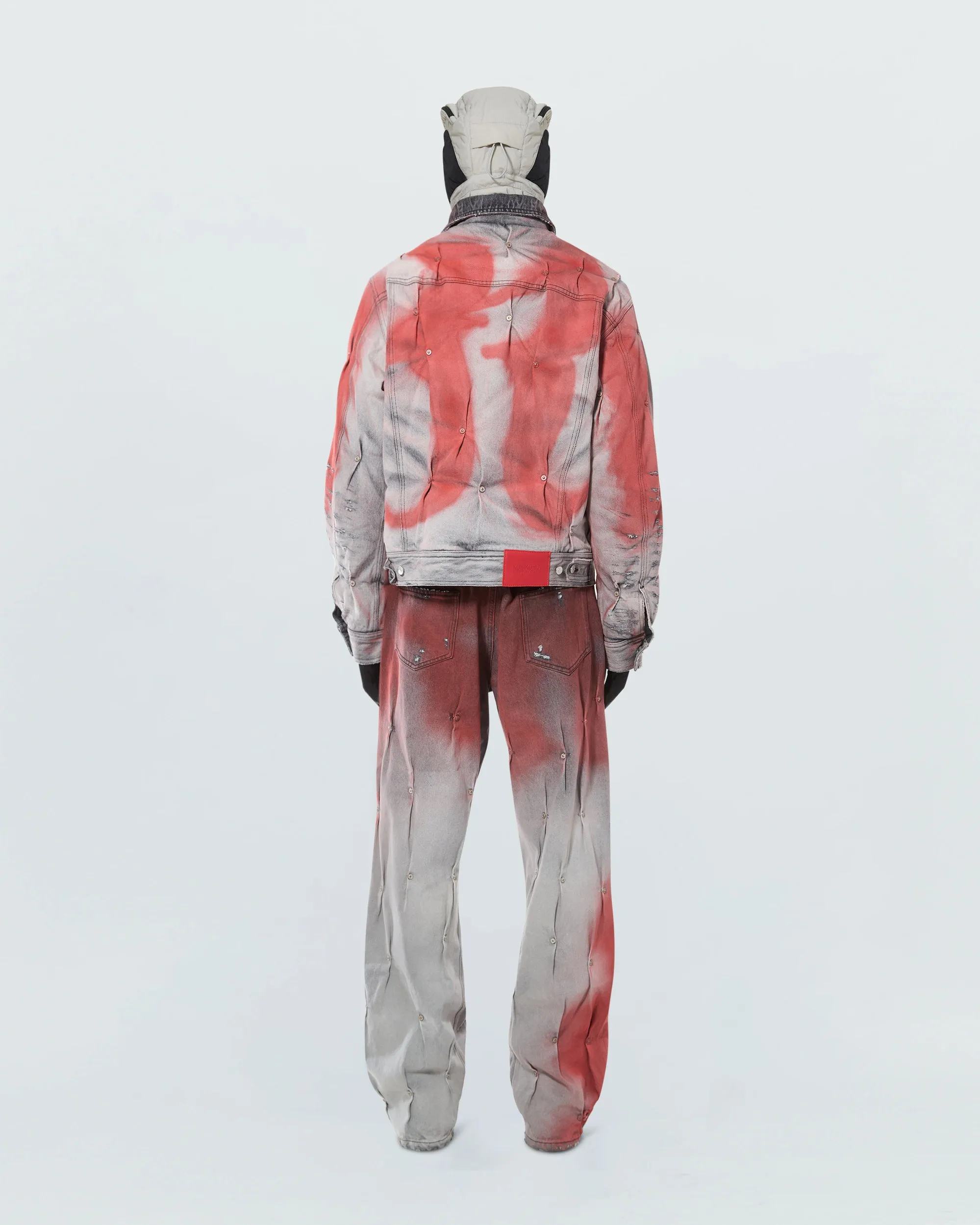 PADDED MULTI RIVET DENIM JACKET sold by KUSIKOHC product image thumbnail 5