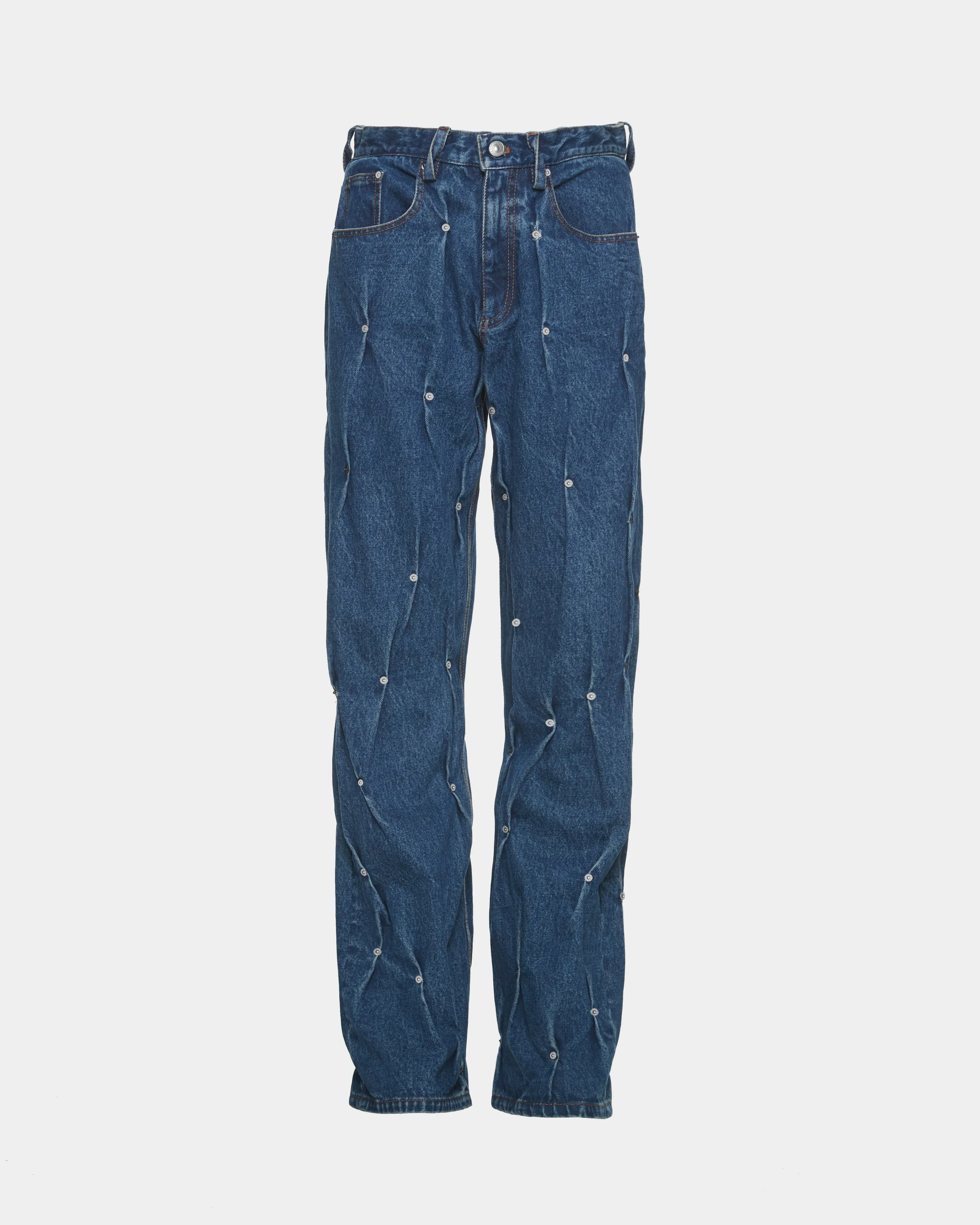 MULTI RIVET DENIM PANTS sold by KUSIKOHC