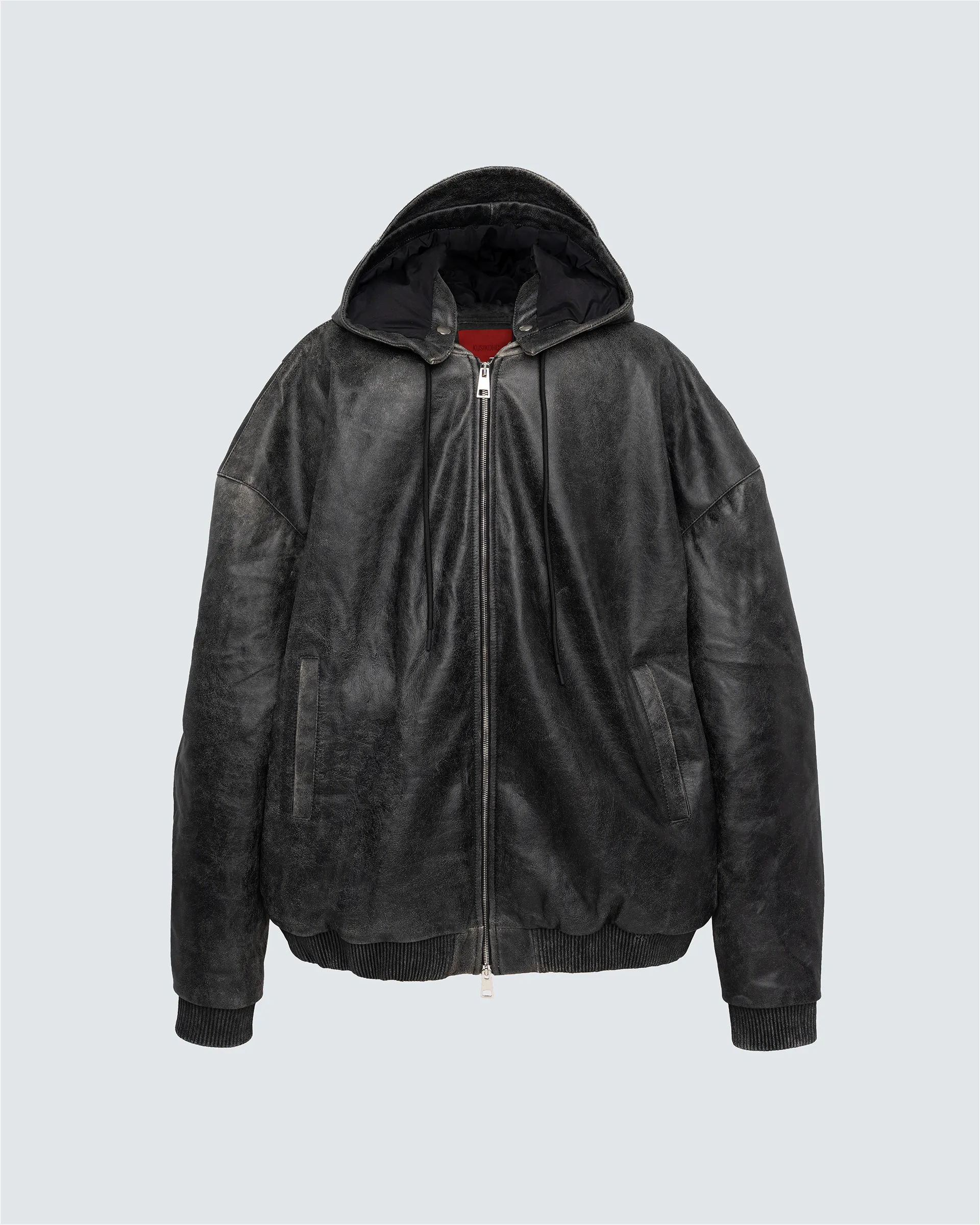 LEATHER BOMBER JACKET sold by KUSIKOHC