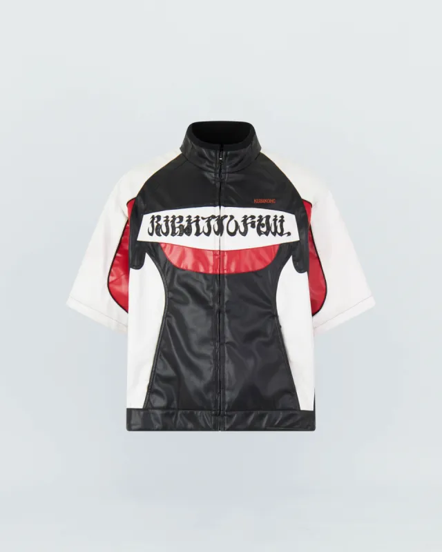 RIDER FAUX LEATHER SHORT SHIRTS sold by KUSIKOHC