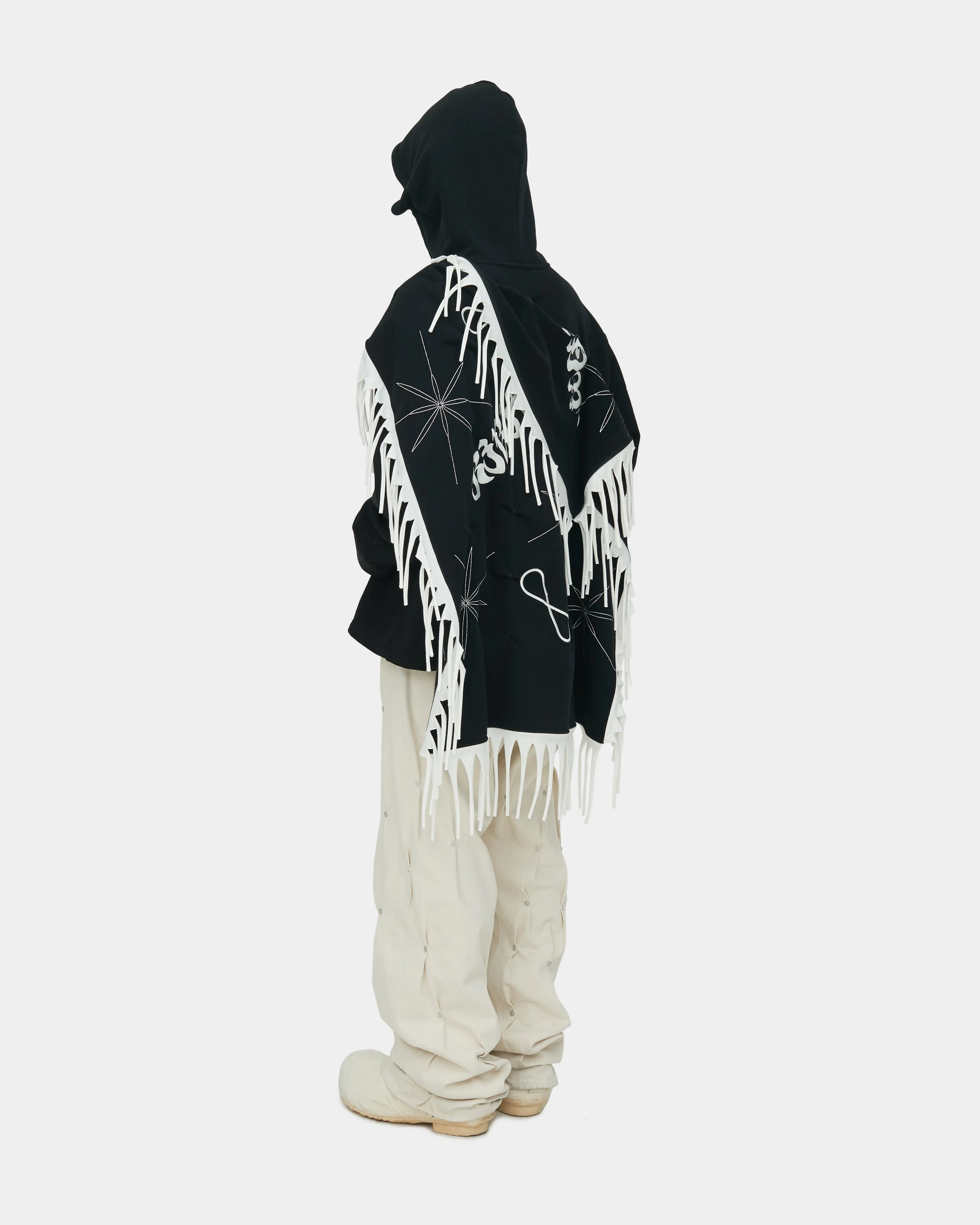 SAMPLE - SHAWL LONG SLEEVE HOODED SHIRT sold by KUSIKOHC product image thumbnail 4