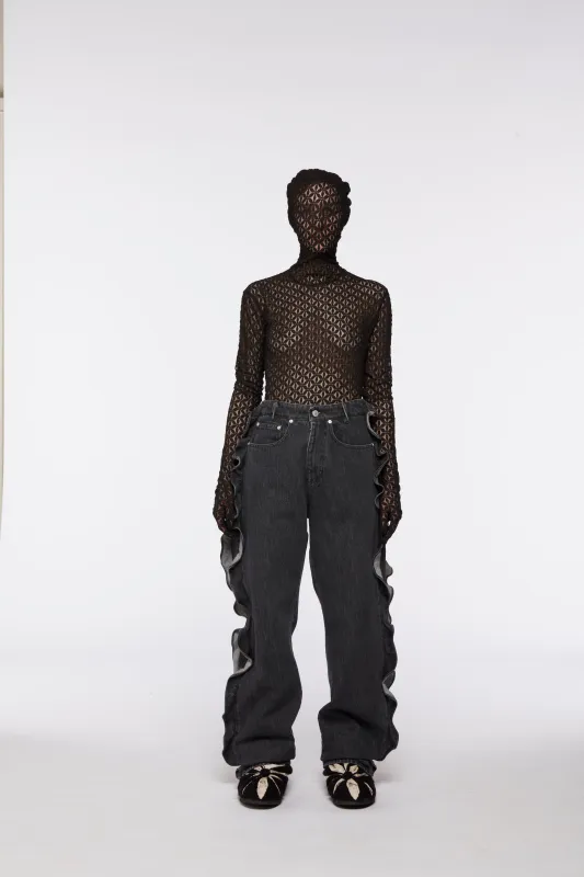 FLARE DENIM PANTS sold by KUSIKOHC